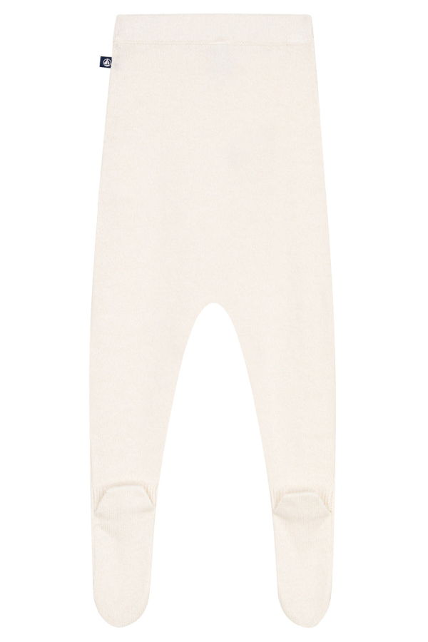 KIDS Petit Bateau Baby Leggings With Feet Leggings - White
