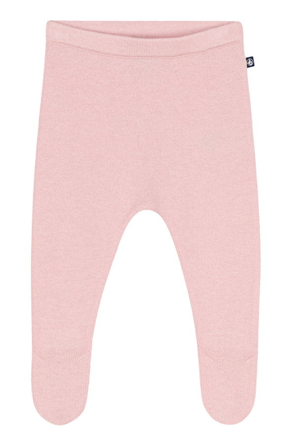 KIDS Petit Bateau Baby Leggings With Feet - Pink