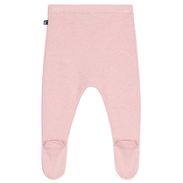 KIDS Petit Bateau Baby Leggings With Feet - Pink