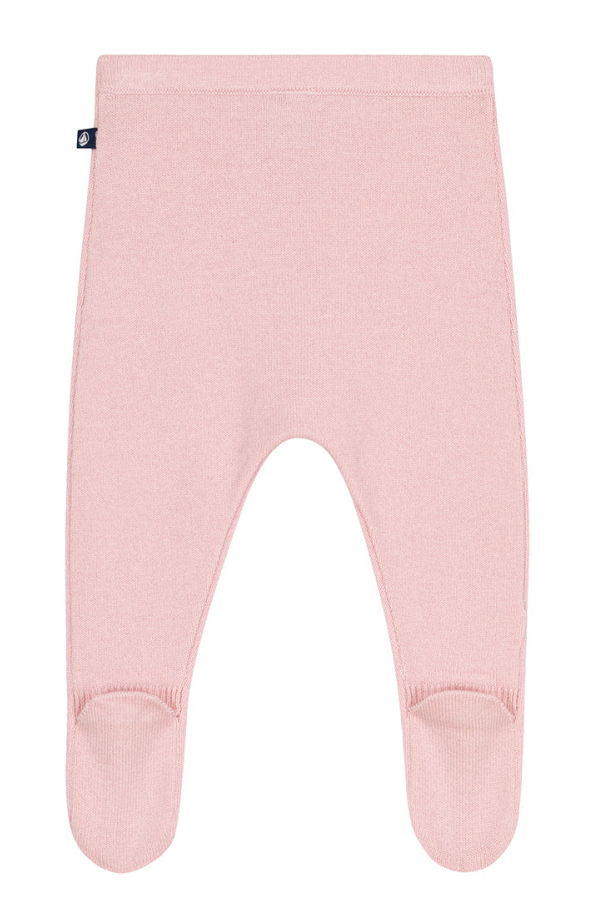 KIDS Petit Bateau Baby Leggings With Feet - Pink