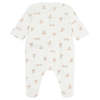 KIDS Petit Bateau Baby Pyjamas Marshmallow Brown Bear Print Sleepwear - White - Thumbnail 2