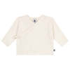 KIDS Petit Bateau Baby Wrap Cardigan - White - Thumbnail 1