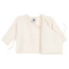 KIDS Petit Bateau Baby Wrap Cardigan - White - Thumbnail 2