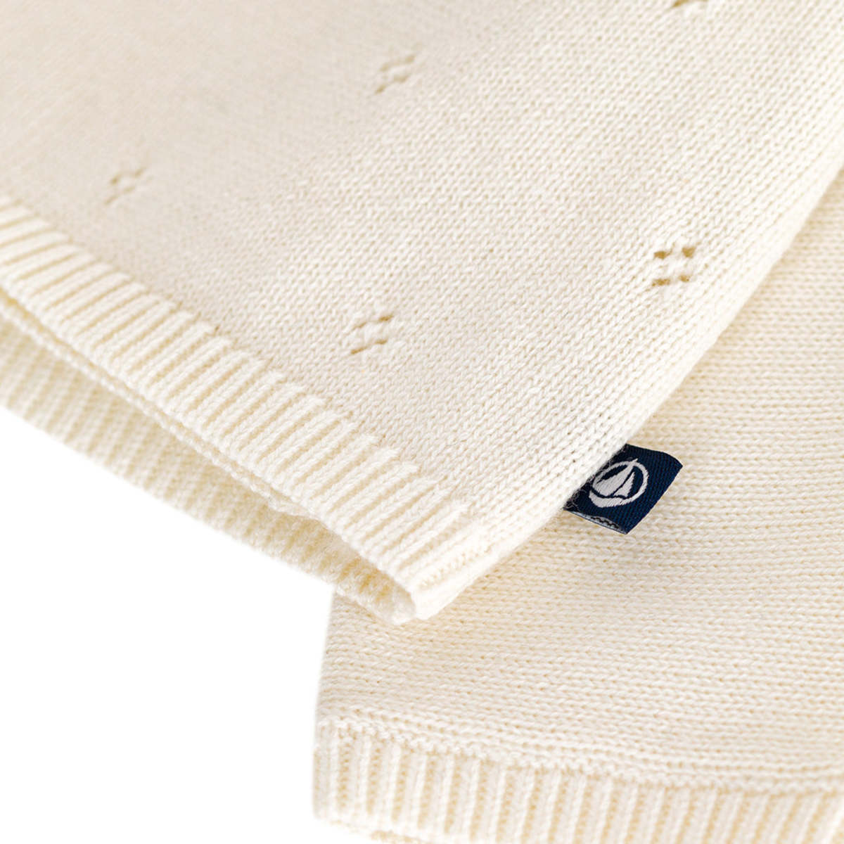 KIDS Petit Bateau Baby Wrap Cardigan - White - Image 4 of 4