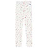 KIDS Petit Bateau Marshmallow White Floral Print Leggings - White - Thumbnail 1