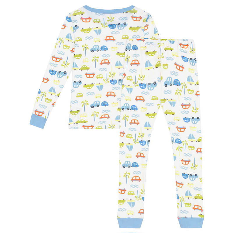 KIDS Petit Bateau Cars Print Pyjamas