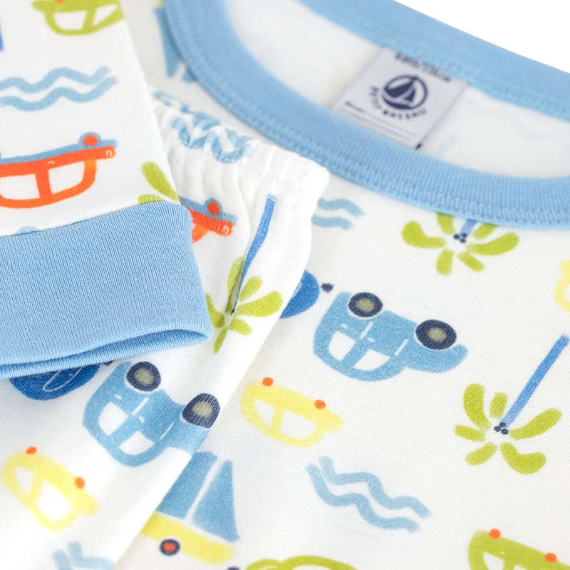 KIDS Petit Bateau Cars Print Pyjamas