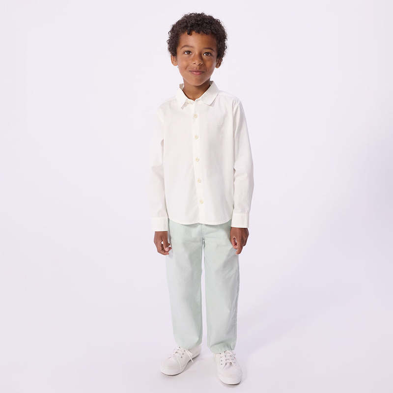 KIDS Petit Bateau Ecume Shirt - White