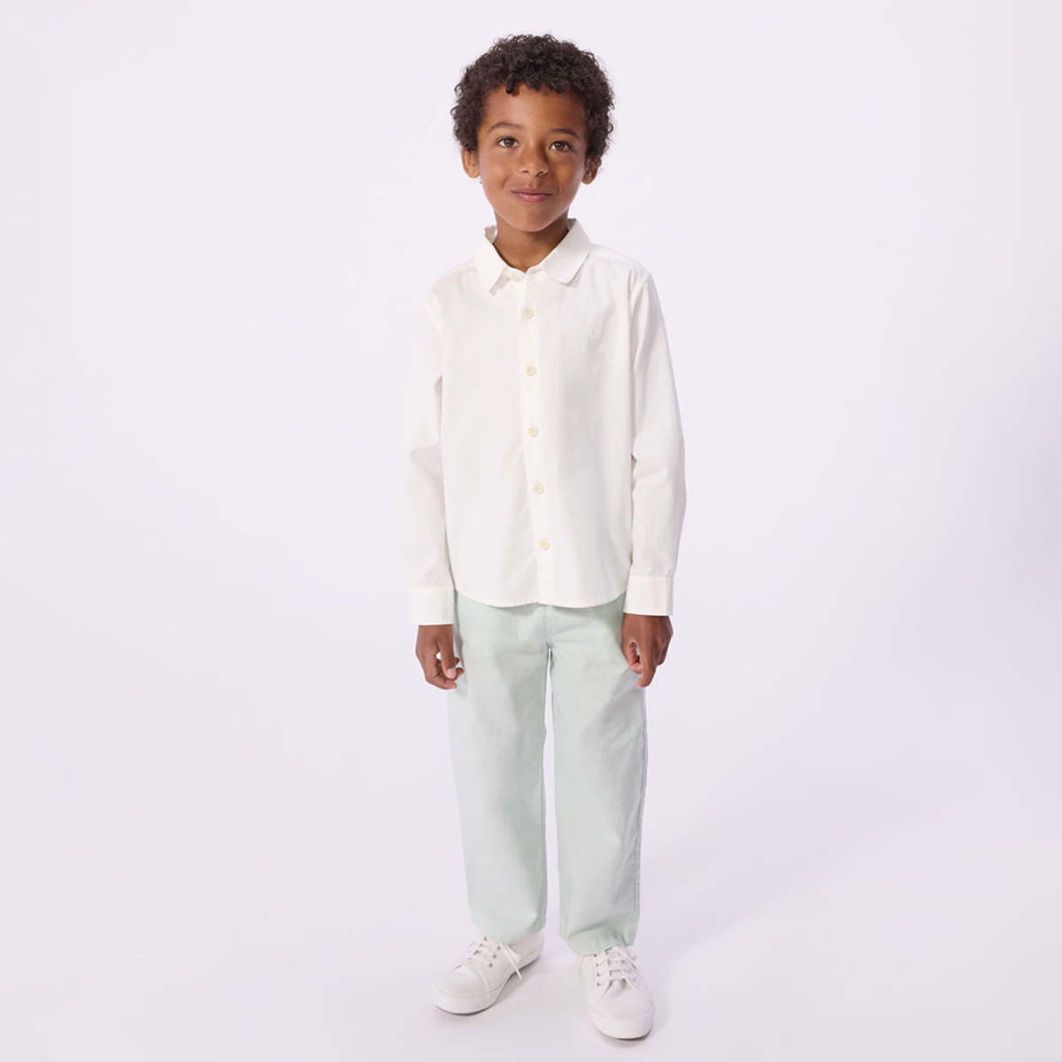 KIDS Petit Bateau Ecume Shirt - White - Image 4 of 6