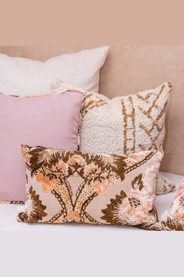 APARTMENT F Upcycled Velvet & Linen Pillow