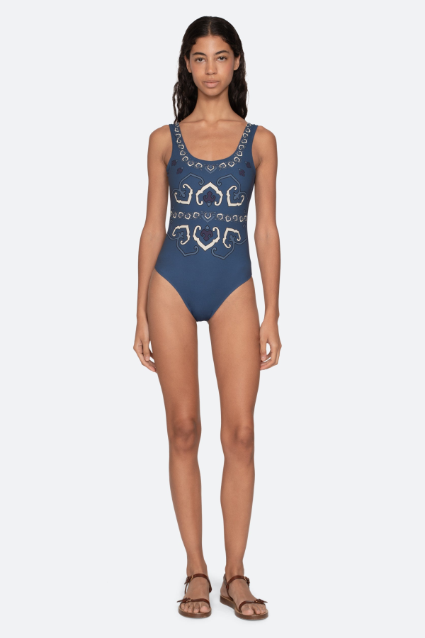 Sea NY Blaise One Piece Swimsuit - Navy