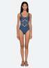 Sea NY Blaise One Piece Swimsuit - Navy - Thumbnail 7