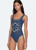 Sea NY Blaise One Piece Swimsuit - Navy - Thumbnail 8