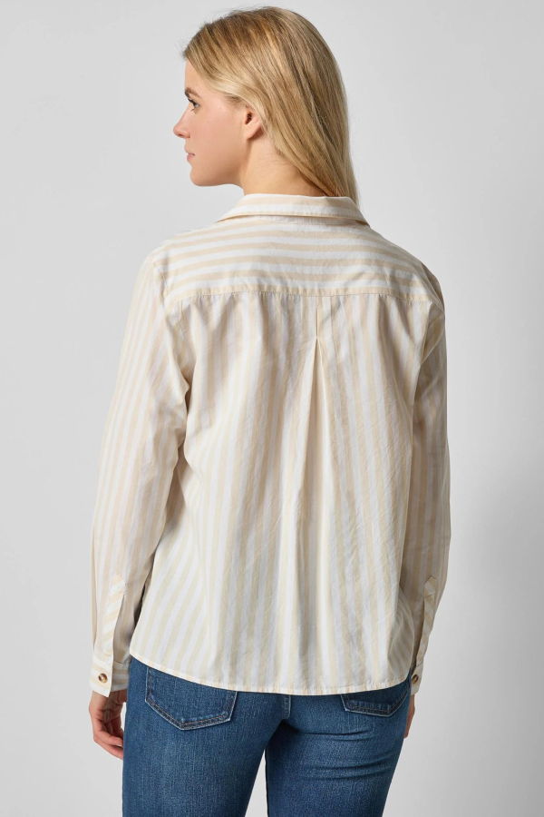 Lilla P. Striped Button Down Shirt