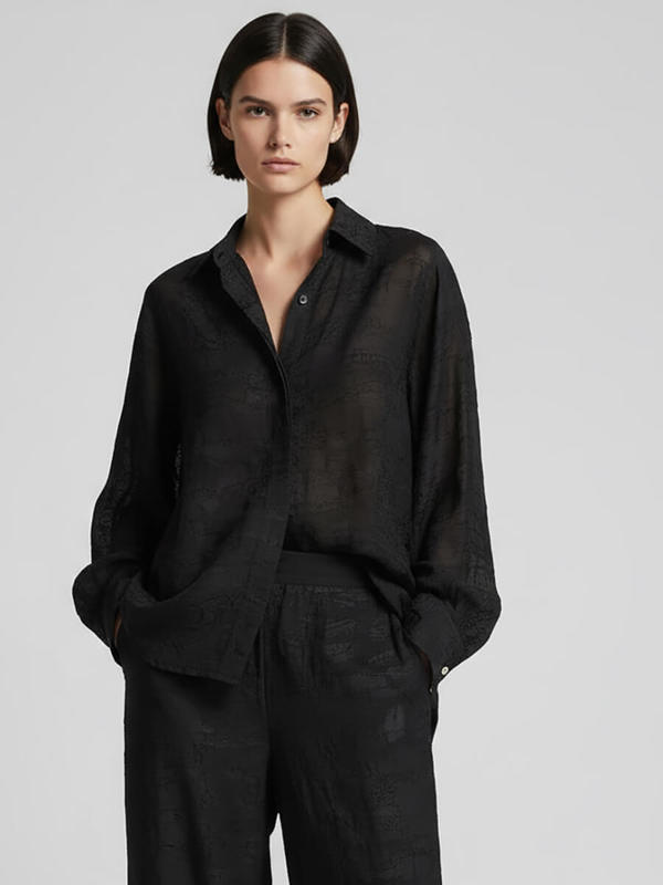 Day Birger et Mikkelsen Elston Jacquard Torn Shirt