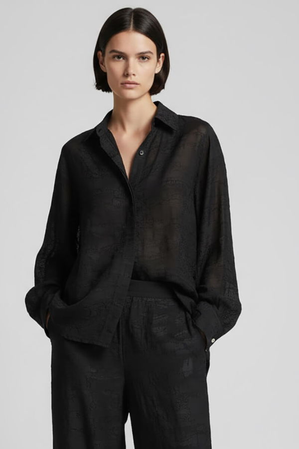 Day Birger et Mikkelsen Elston Jacquard Torn Shirt