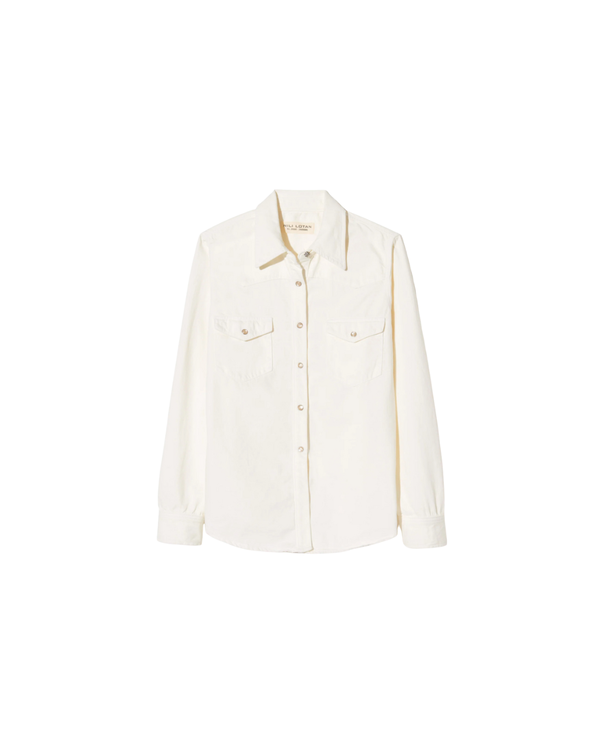 Nili Lotan Travis Shirt - Cream