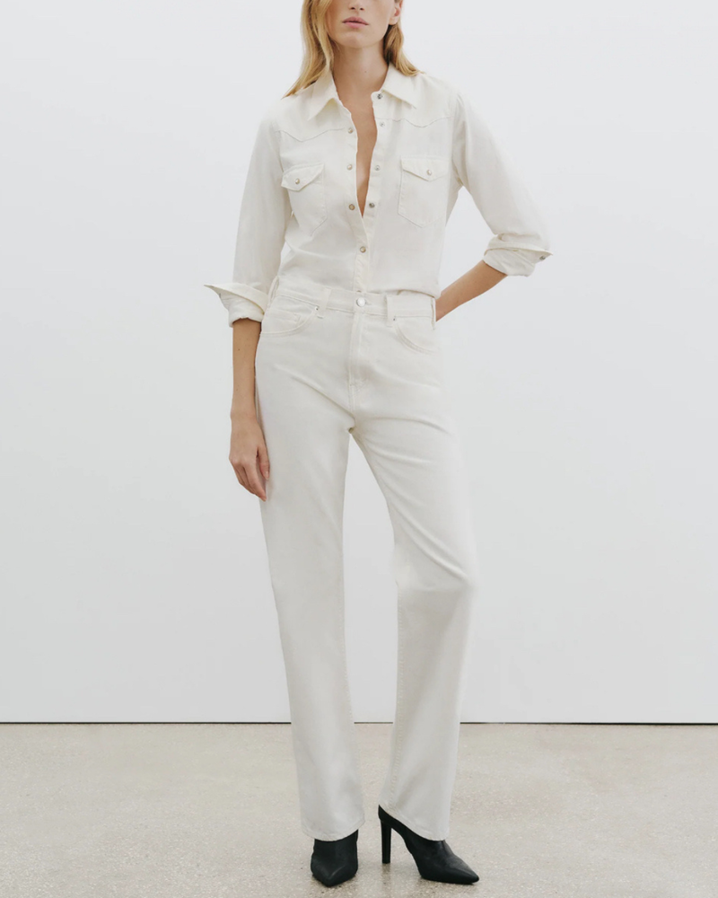 Nili Lotan Travis Shirt - Cream