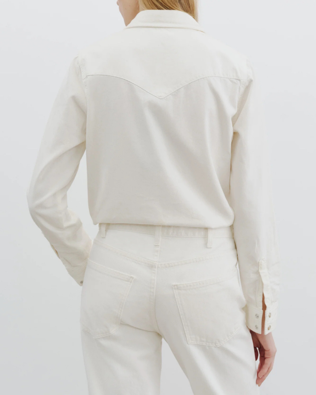 Nili Lotan Travis Shirt - Cream - Image 5 of 5