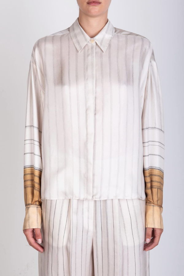 Alysi Gesso Shirt Blouse - Gesso