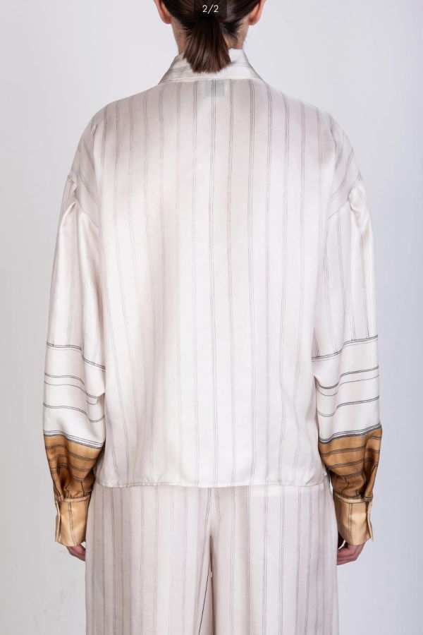 Alysi Gesso Shirt Blouse - Gesso