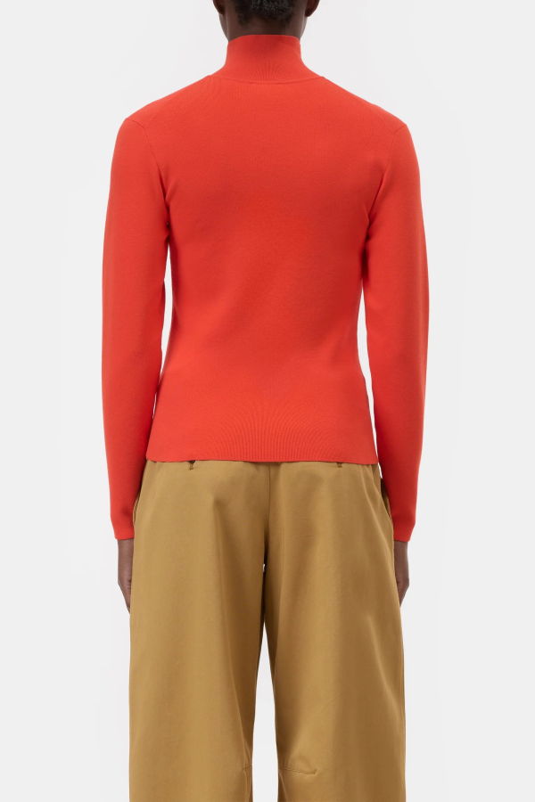 Closed Half-Zip Knit Sweater