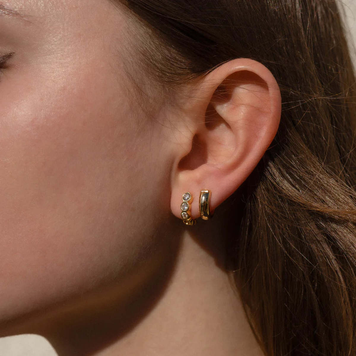 Thatch Astrid Hoop Earrings - 14K Gold Plated - Image 2 of 6