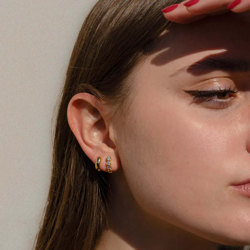 Thatch Astrid Hoop Earrings - 14K Gold Plated