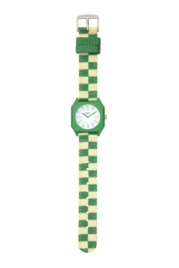KIDS Mini Kyomo Summer Grass Watch - Green Checkered