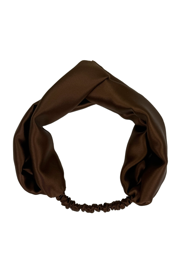 Krystell Barraza Cocoa Silk Headband