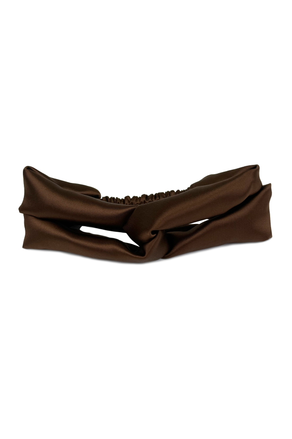 Krystell Barraza Cocoa Silk Headband