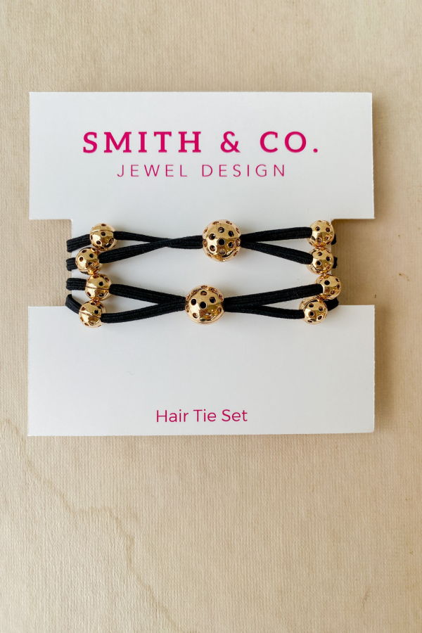 Smith and Co. Design Baller Band Hair Tie Set - Black