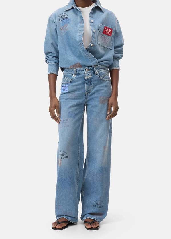 Closed Printed Nikka Jean Jeans - M.Blue