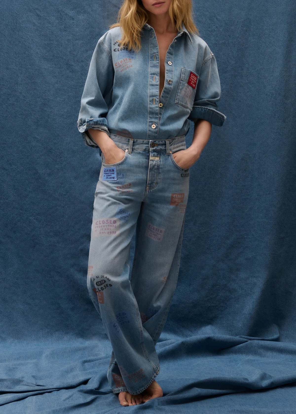 Closed Printed Nikka Jean Jeans - M.Blue - Image 2 of 8
