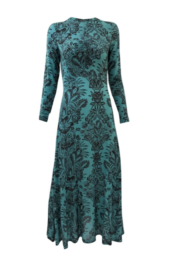 Ulla Johnson Naia Long Sleeve Ruched Dress