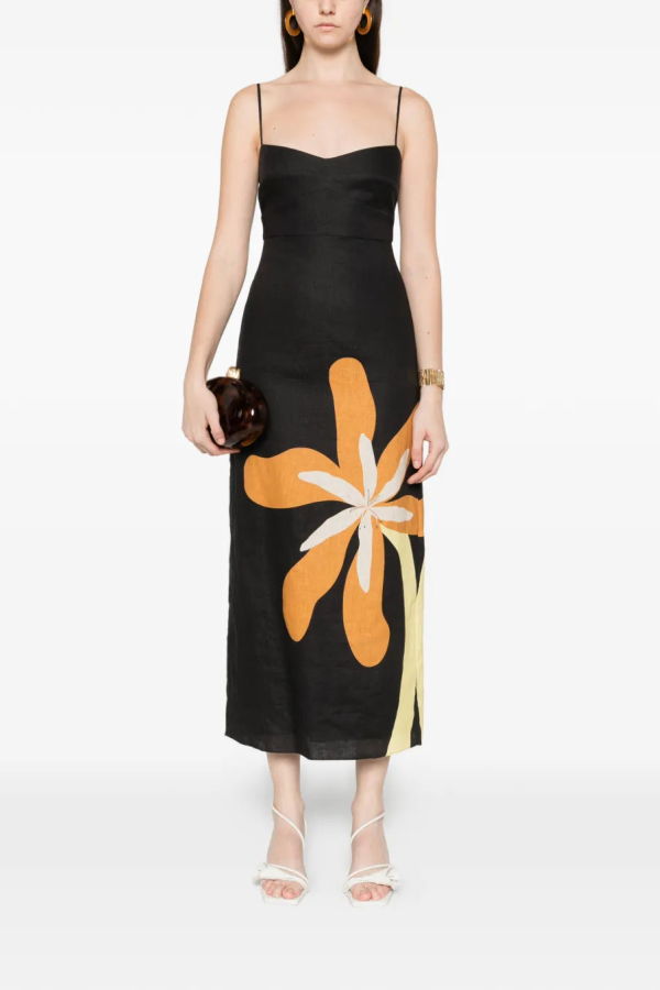 CALA DE LA CRUZ Paloma Dress - Cattle