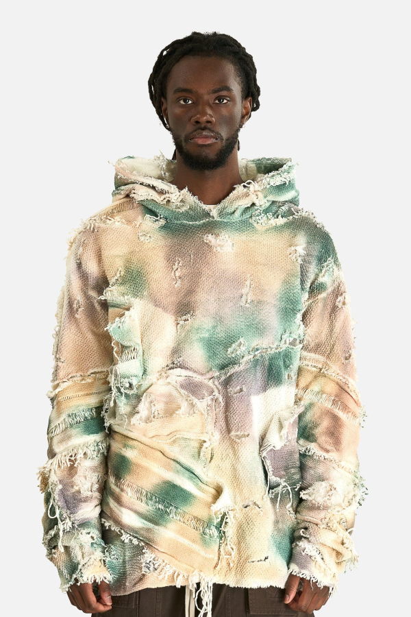 Who Decides War Mesh Camo Hooded Pullover