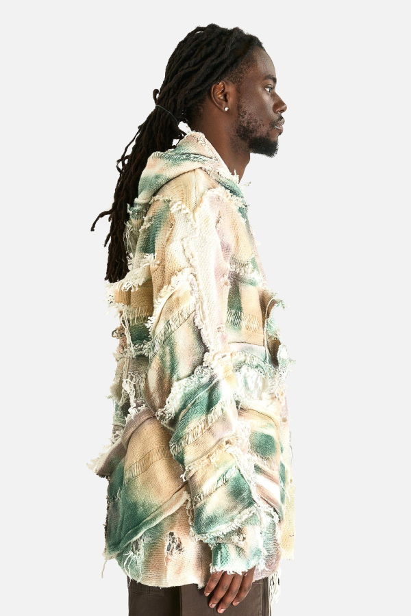 Who Decides War Mesh Camo Hooded Pullover