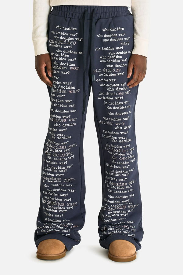Who Decides War WDW Scripture Sweatpants