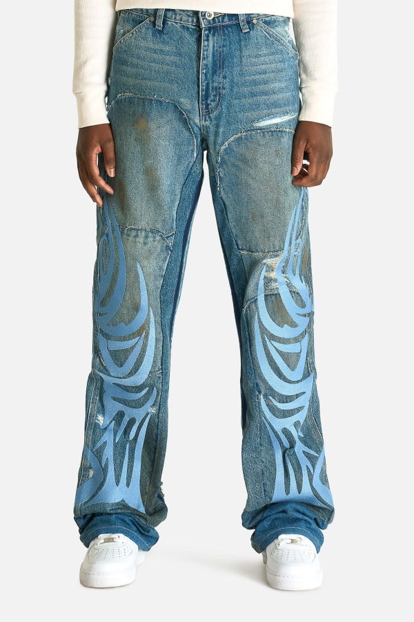 Who Decides War WDW Winged Carpenter Denim Jeans