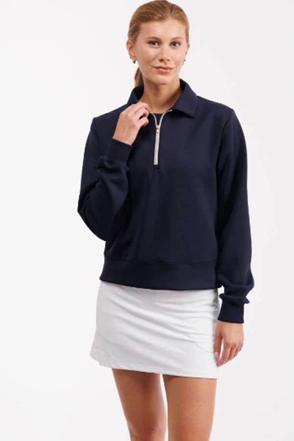 Smith & Quinn Chase 1/4 Zip Sweatshirt - Navy