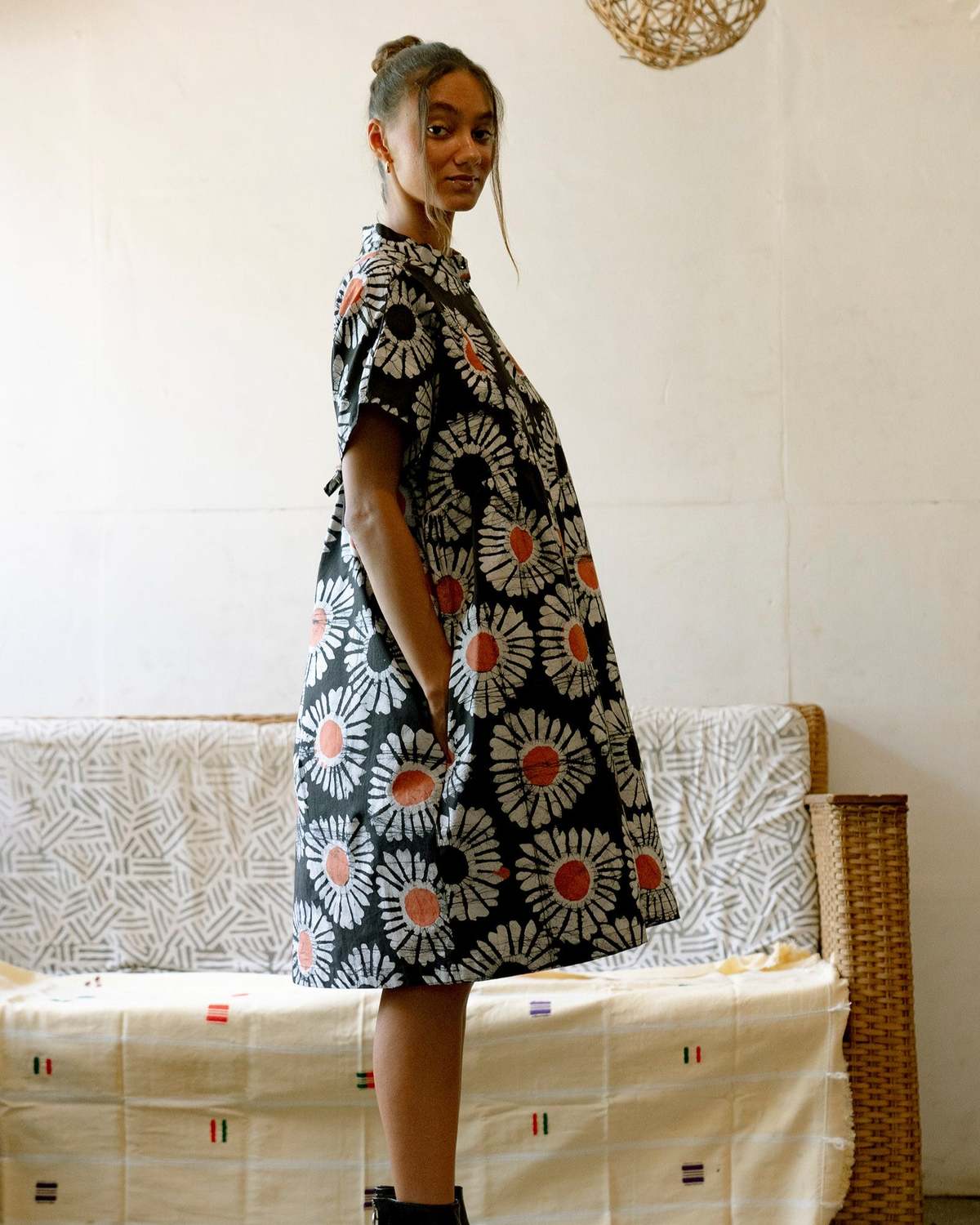 Osei-Duro Bata Dress in Susuwatari - Image 1 of 4