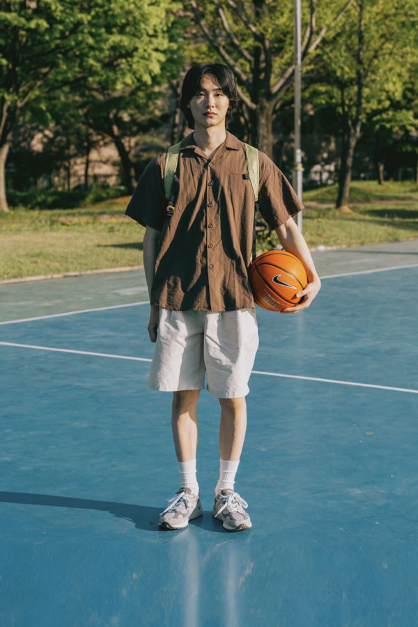 Kappy Jacquard Camp Collar Shirt - Brown