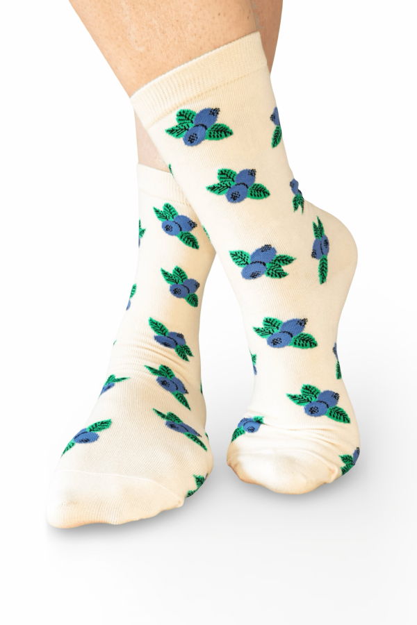 Jenny Lemons Blueberry Crew Socks