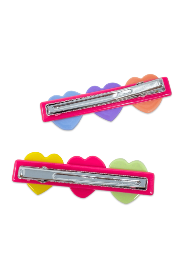 Jenny Lemons Candy Hearts Alligator Hair Clip Set