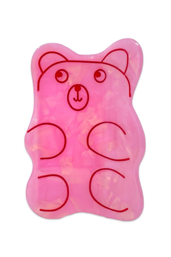 Jenny Lemons Large Pink Gummy Bear Hair Claw Clip