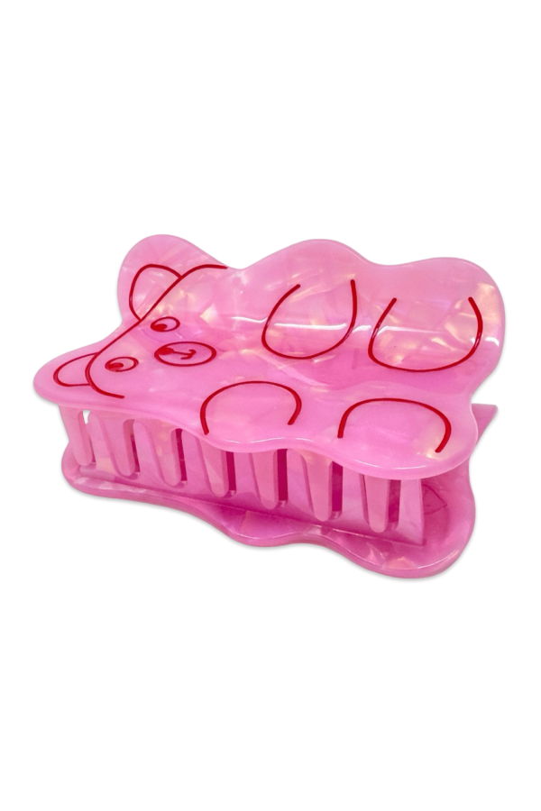 Jenny Lemons Large Pink Gummy Bear Hair Claw Clip