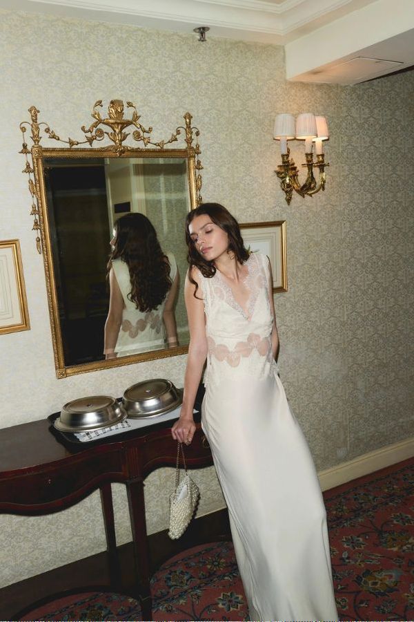 Third Form Visions Lace Floor Length Dress - Buttercream