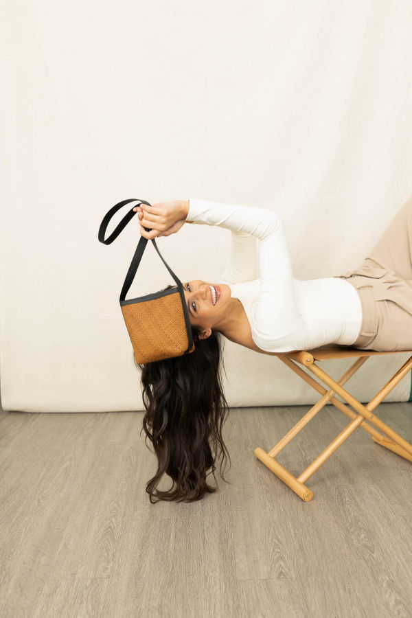 Deux Mains Panye Crossbody Bag