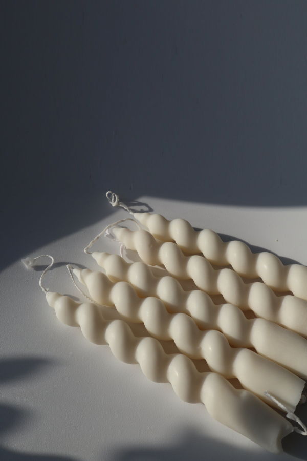 AARAM LUX Twisted Taper Candles - Set of 2